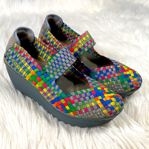 St. John’s Bay • Rainbow Woven Wedges - Picture 3 of 14